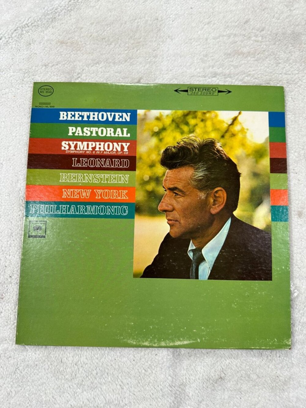 Beethoven Pastoral Symphony Leonard Bernstein New York Philharmonic Vinyl